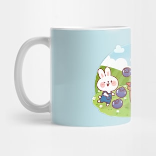 Cute Animal Blueberry Picking Mug